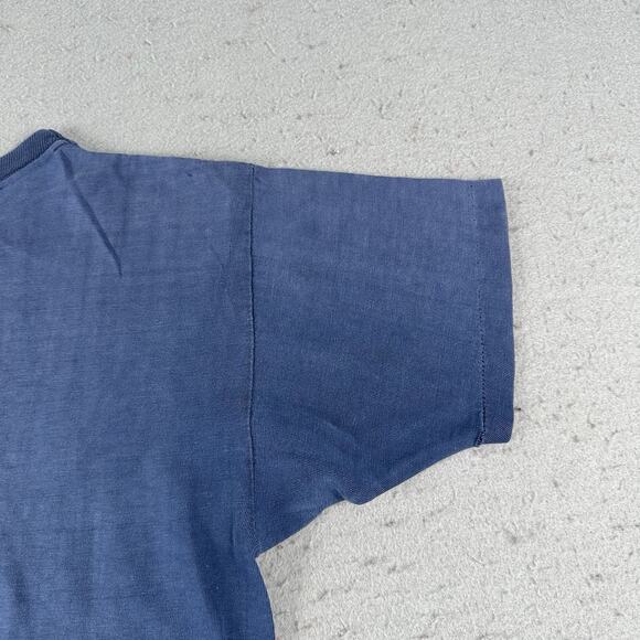 Vtg 60s Champion Shirt Men’s Small Blue Kalamazoo College Short Sleeve - Picture 12 of 16